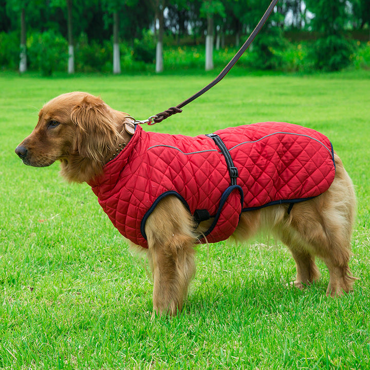 Keep Your Pet Cozy with Our Adjustable Warm Pet Cotton Jacket