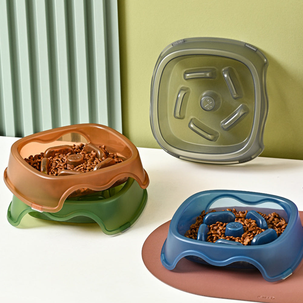 Pet Dog Slow Anti-Choking Water Feeder Bowl