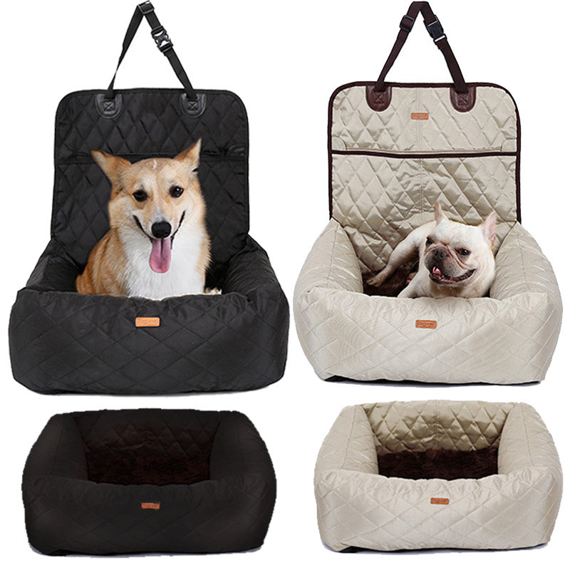 2 In 1 Pet Dog Folding Car Seat Carrier