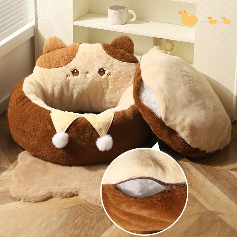 Winter Warm Deep Sleep Cushion Soft Pet Bed