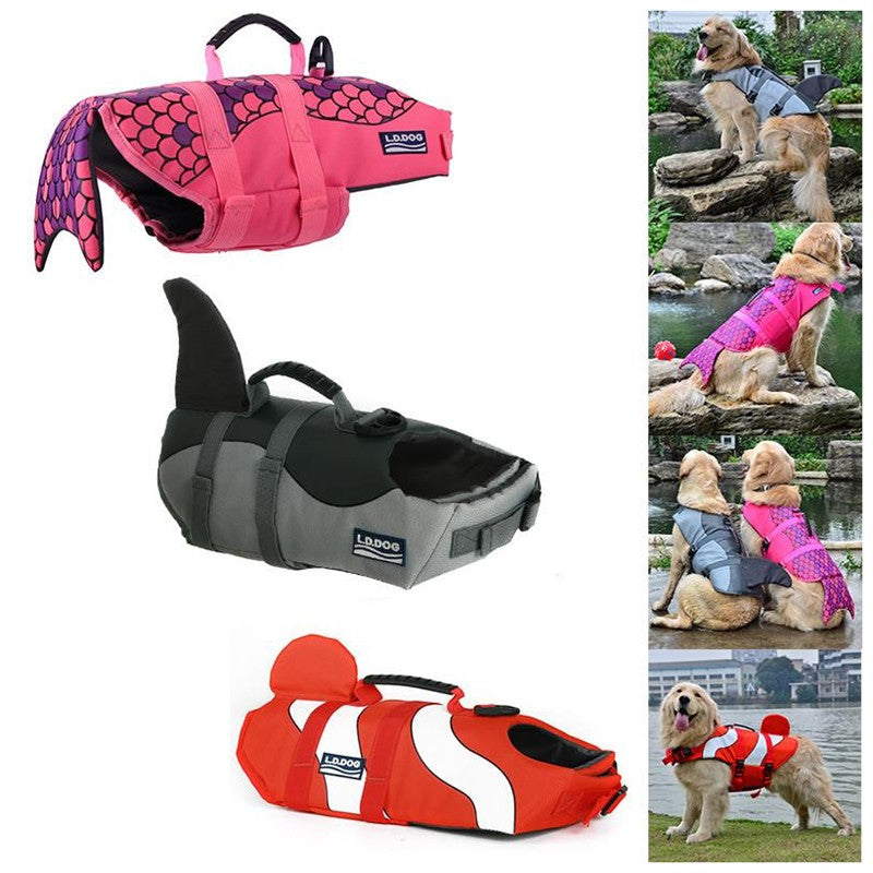 Pet Life Jacket Dog Outdoor Swimming Suit Summer Dress