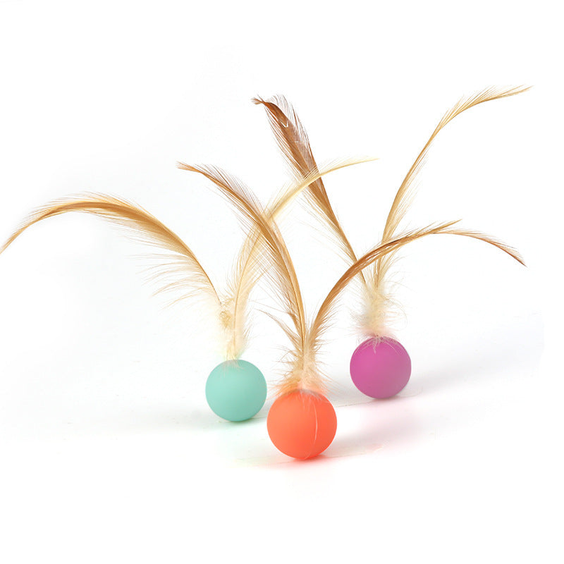 Feather Bouncy Balls, Cat Toys