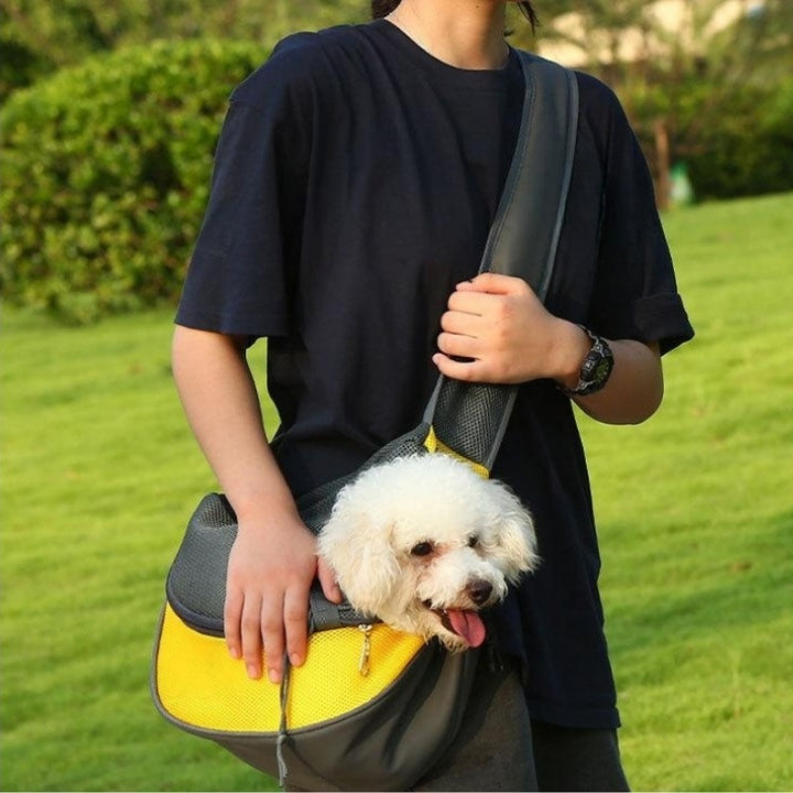 1pc Outdoor Travel Mesh Pet Puppy Carrier