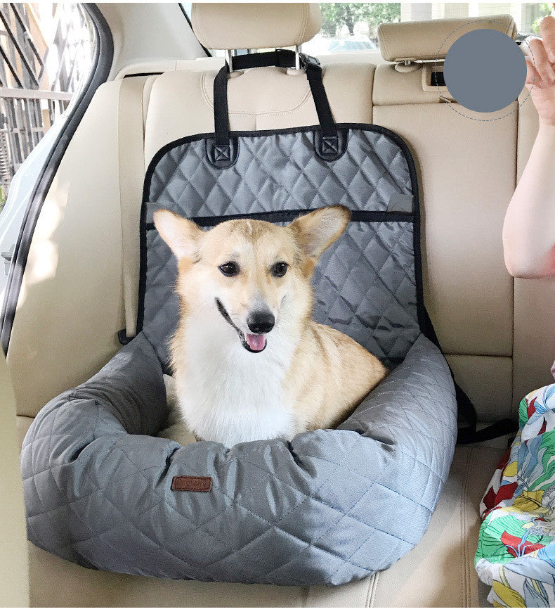 2 In 1 Pet Dog Folding Car Seat Carrier