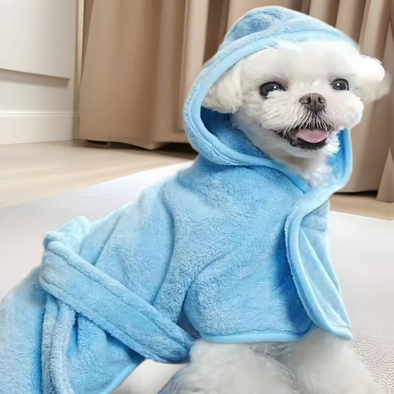 Pet Bath Wearable Bathrobe Soft And Thickened Towel