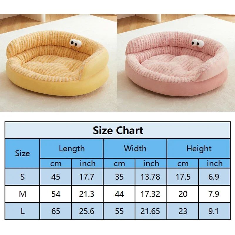 Soft Warm Washable Plush Pet Bed