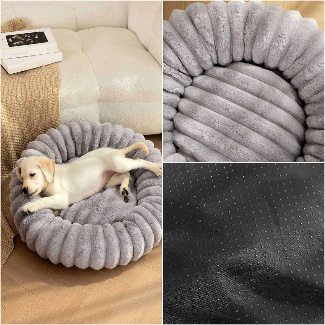 Round Long Hair Pet Bed