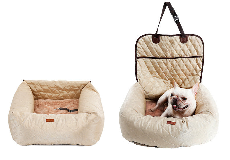 2 In 1 Pet Dog Folding Car Seat Carrier