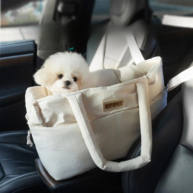 Dog Car Seat Pet Carrier With Adjustable Safety Leash