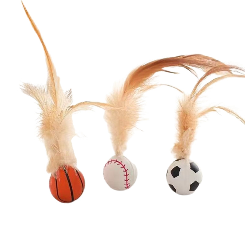 Feather Bouncy Balls, Cat Toys